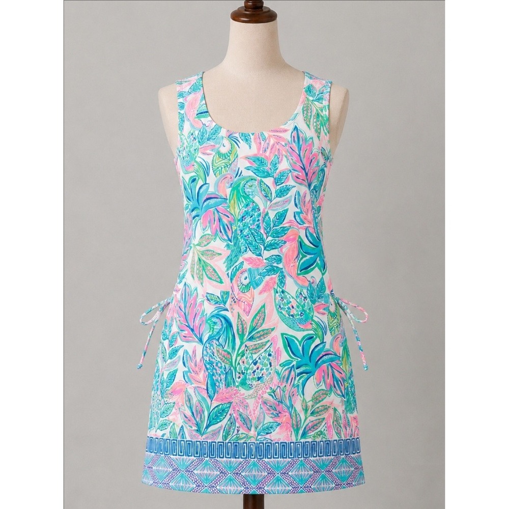 Lilly Pulitzer Romper Womens 6 Multicolor Floral Sleeveless Scoop Neck Sammi